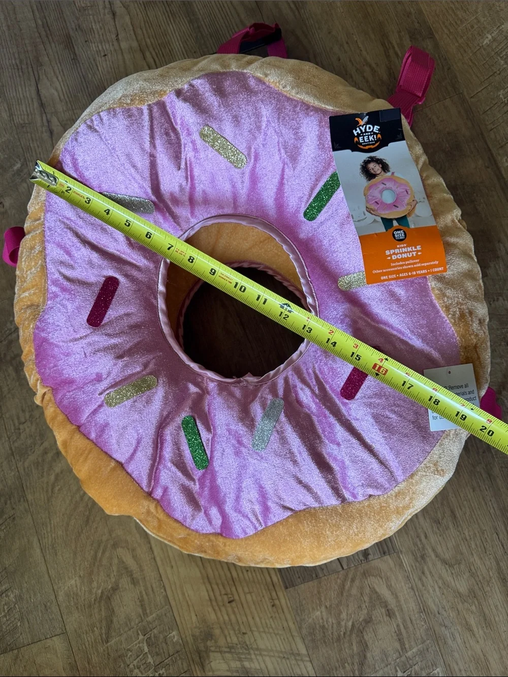 NWT Kids Hyde and Eek DONUT Plush Halloween Costume 6-18 years